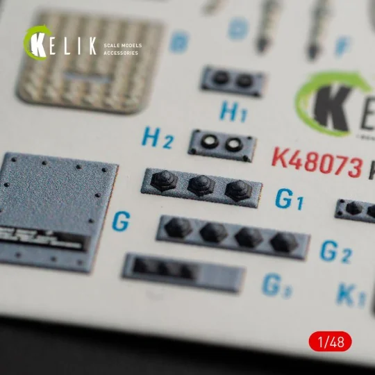 Ka-27 Helix interior 3D decals for HobbyBoss kit, 1/48 - Kelik K48073
