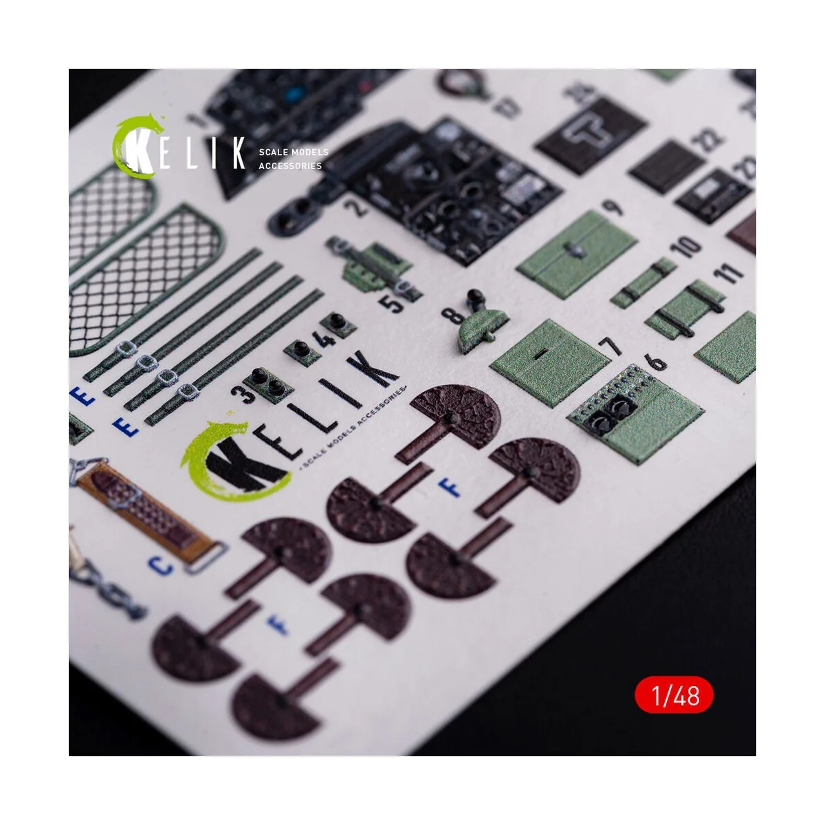 Ki-51 Sonia interior 3D decals for WingsyKits kit, 1/48 - Kelik K48077