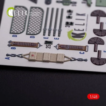 Ki-51 Sonia interior 3D decals for WingsyKits kit, 1/48 - Kelik K48077