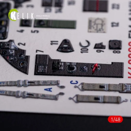 FM-1 Wildcat/Martlet Mk.V interior 3D decals for Tamiya kit, 1/48 -...