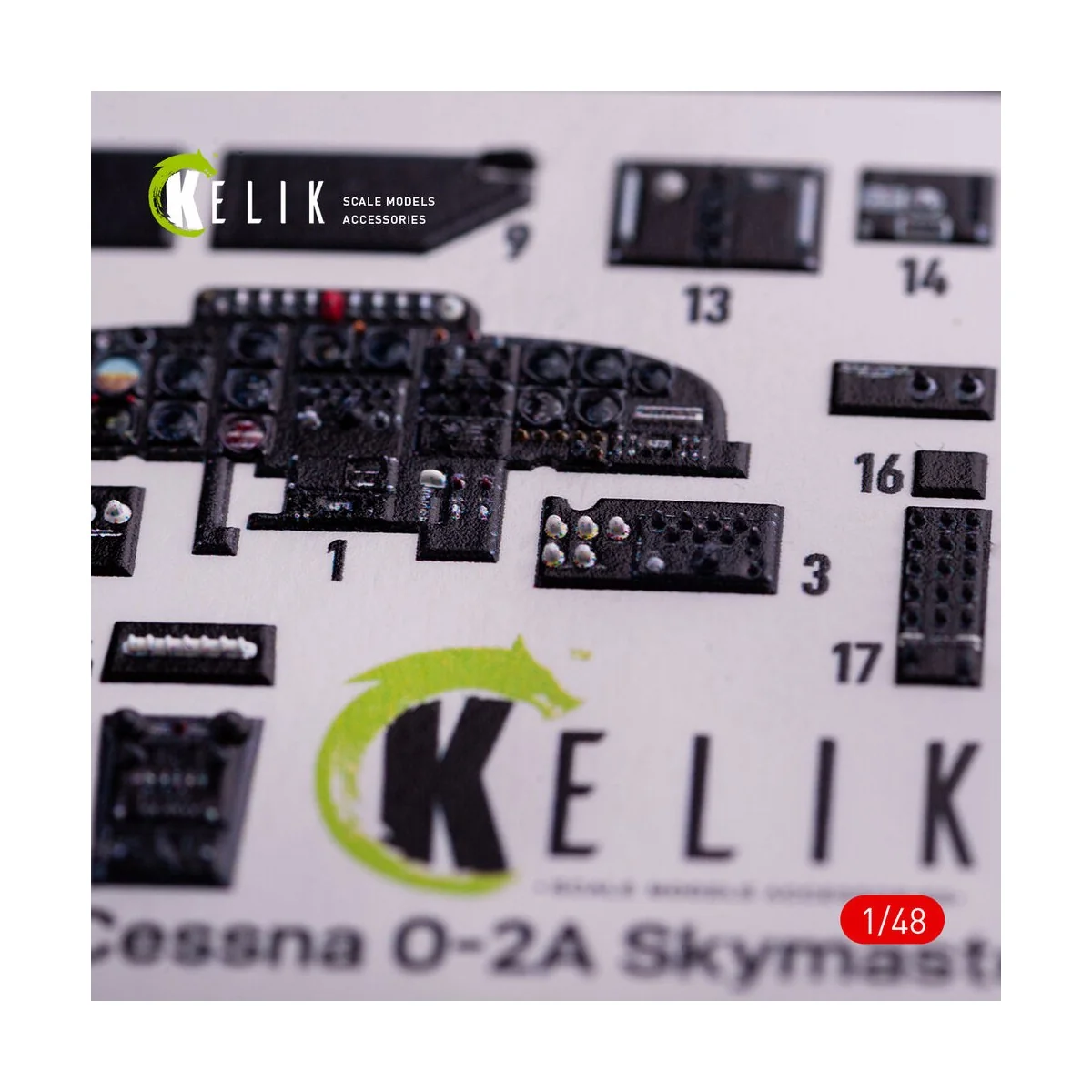 O-2A Skymaster interior 3D decals green decoration type for ICM kit...