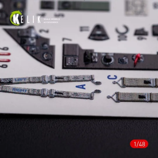 FM-1 Wildcat/Martlet Mk.V interior 3D decals for Tamiya kit, 1/48 -...