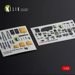 B-26B Marauder interior 3D decals for ICM kit, 1/48 - Kelik K48084