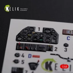 P-40N interior 3D decals for Academy kit, 1/48 - Kelik K48086 2
