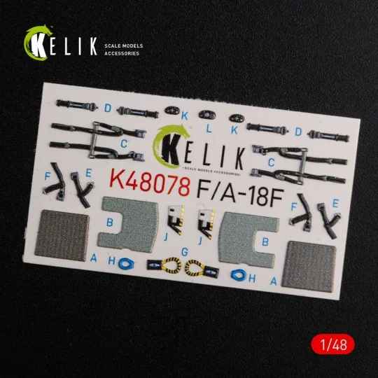 F/A-18F Super Hornet interior 3D decals for MENG kit, 1/48 - Kelik ...