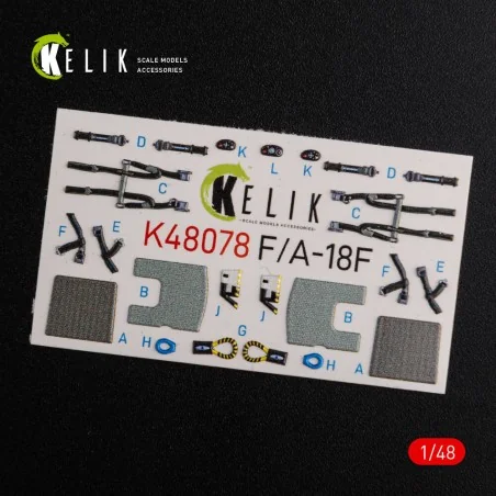 F/A-18F Super Hornet interior 3D decals for MENG kit, 1/48 - Kelik ...