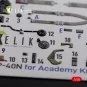 P-40N interior 3D decals for Academy kit, 1/48 - Kelik K48086