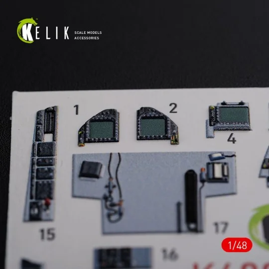 F/A-18F Super Hornet interior 3D decals for MENG kit, 1/48 - Kelik ...