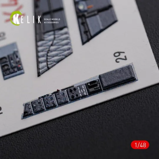 F/A-18F Super Hornet interior 3D decals for MENG kit, 1/48 - Kelik ...