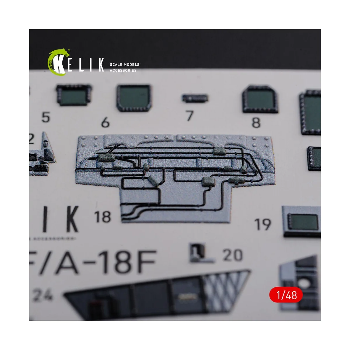 F/A-18F Super Hornet interior 3D decals for MENG kit, 1/48 - Kelik ...