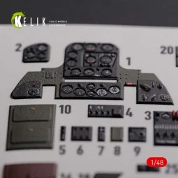 SBD-2 Dauntless interior 3D decals for Academy kit, 1/48 - Kelik K4... 2