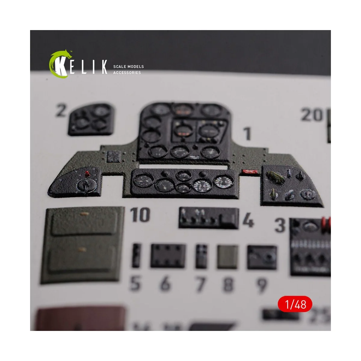 SBD-2 Dauntless interior 3D decals for Academy kit, 1/48 - Kelik K4...
