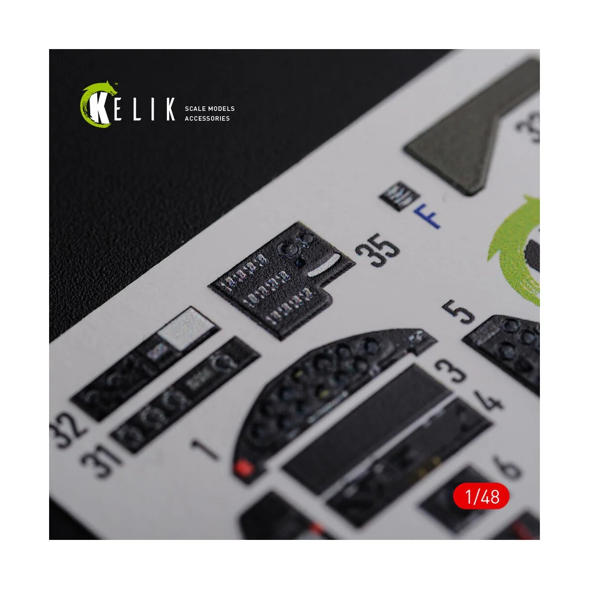 TBF-1C interior 3D decals for Academy kit, 1/48 - Kelik K48087
