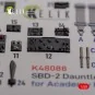 SBD-2 Dauntless interior 3D decals for Academy kit, 1/48 - Kelik K4...