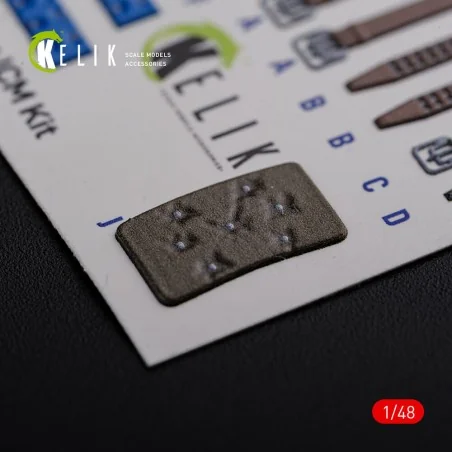 KI-21 interior 3D decals for ICM kit, 1/48 - Kelik K48085