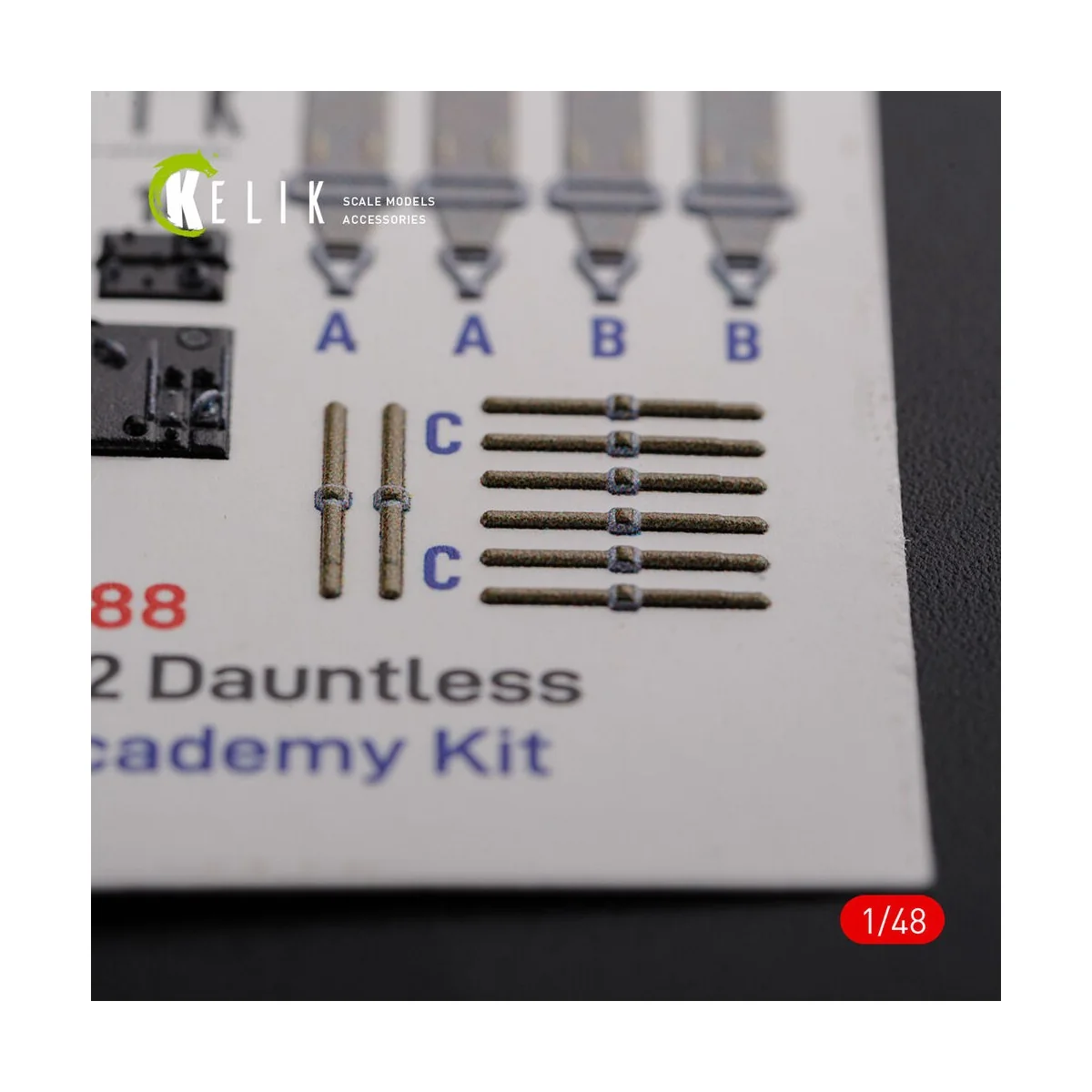 SBD-2 Dauntless interior 3D decals for Academy kit, 1/48 - Kelik K4...