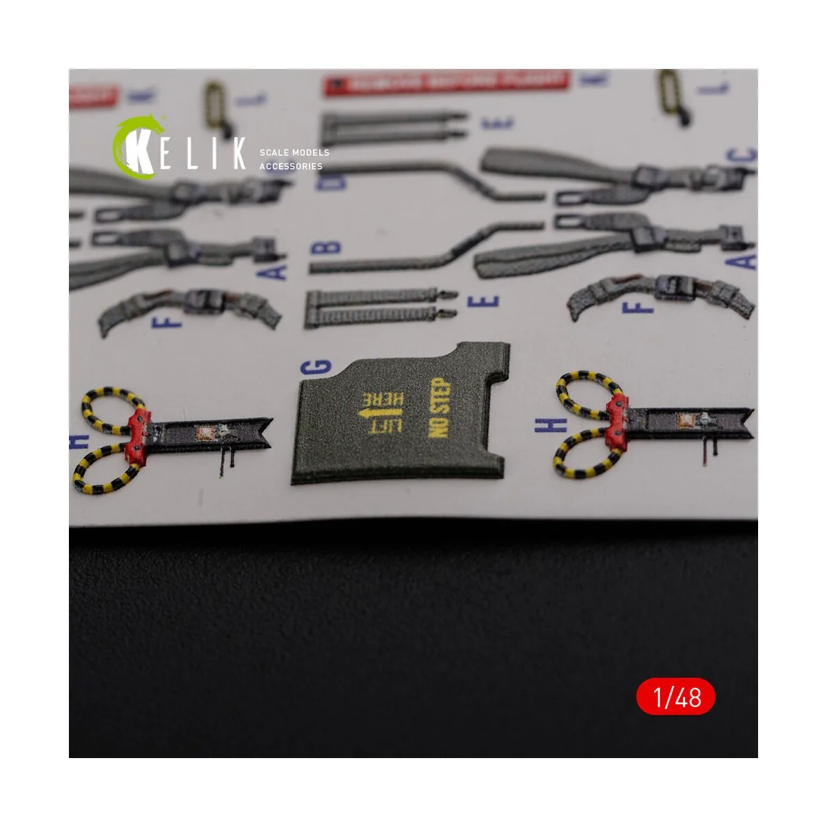 F-4J Phantom II interior 3D decals for Academy kit, 1/48 - Kelik K4...