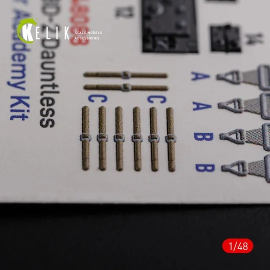 SBD-2 Dauntless interior 3D decals for Academy kit, 1/48 - Kelik K4...