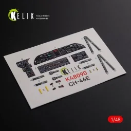 CH-46E interior 3D decals for Academy kit, 1/48 - Kelik K48090