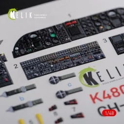 CH-46E interior 3D decals for Academy kit, 1/48 - Kelik K48090 2