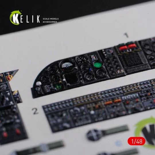 CH-46E interior 3D decals for Academy kit, 1/48 - Kelik K48090