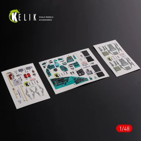 Mi-24D (Hind-D) interior 3D decals for Trumpeter kit, 1/48 - Kelik ...