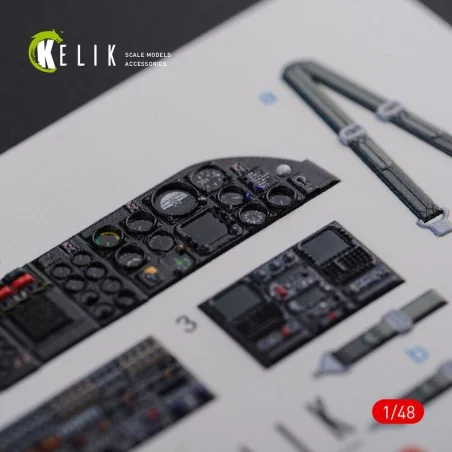 CH-46E interior 3D decals for Academy kit, 1/48 - Kelik K48090