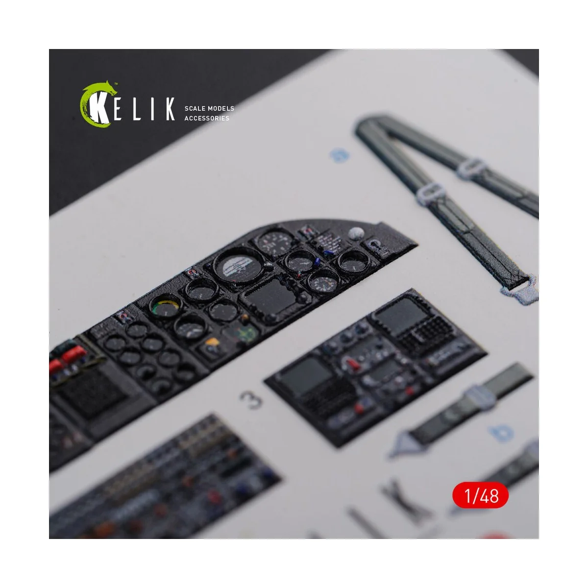 CH-46E interior 3D decals for Academy kit, 1/48 - Kelik K48090