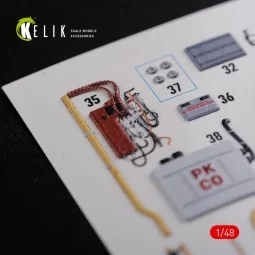Mi-24D (Hind-D) interior 3D decals for Trumpeter kit, 1/48 - Kelik ... 2