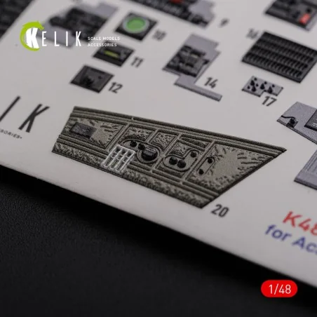 F-4J Phantom II interior 3D decals for Academy kit, 1/48 - Kelik K4...