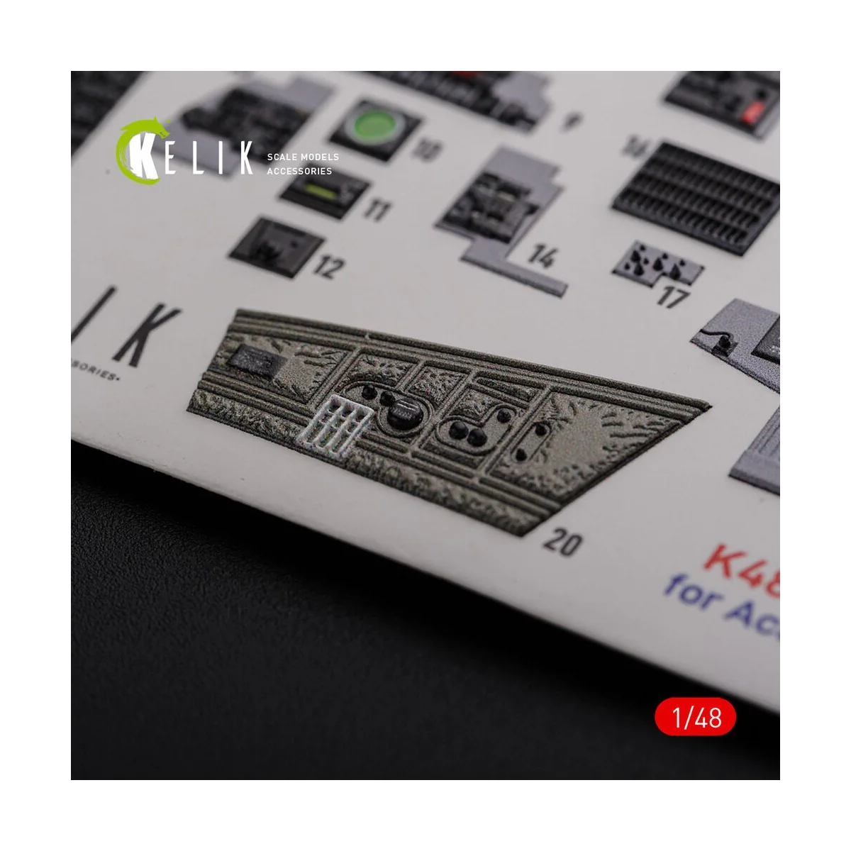 F-4J Phantom II interior 3D decals for Academy kit, 1/48 - Kelik K4...