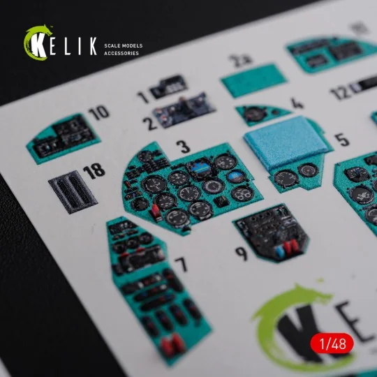 Mi-24D (Hind-D) interior 3D decals for Trumpeter kit, 1/48 - Kelik ...