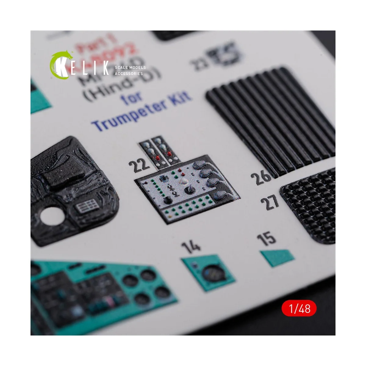 Mi-24D (Hind-D) interior 3D decals for Trumpeter kit, 1/48 - Kelik ...