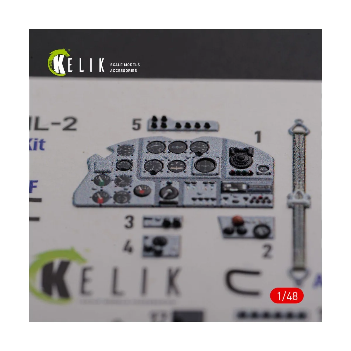 IL-2 Shturmovik interior 3D decals for Tamiya kit, 1/48 - Kelik K48094