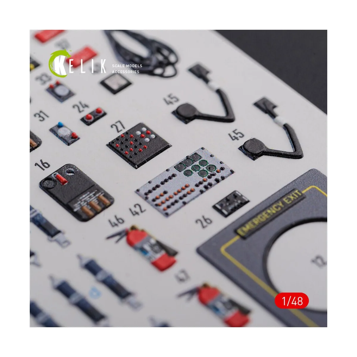 CH-47F interior 3D decals for Italeri kit, 1/48 - Kelik K48093