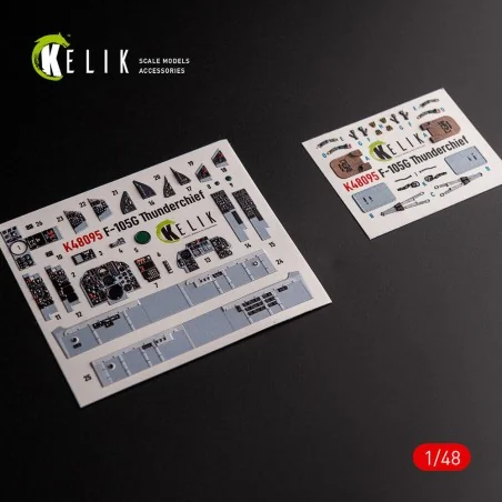 F-105G Thunderchief - interior 3D decals for HobbyBoss kit, 1/48 - ...