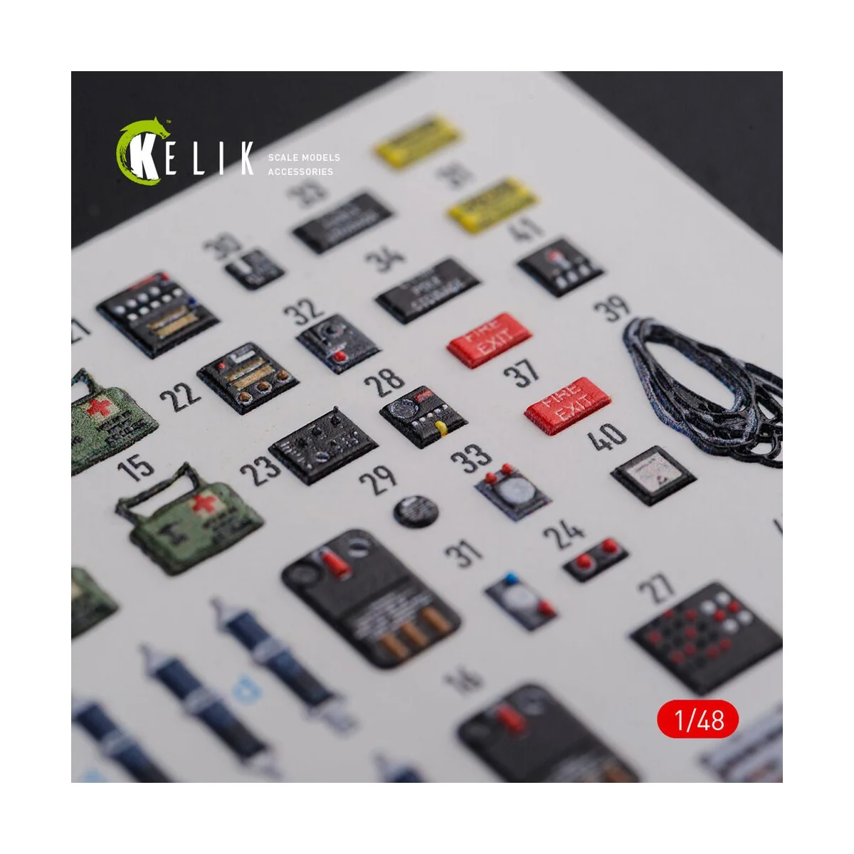 CH-47F interior 3D decals for Italeri kit, 1/48 - Kelik K48093