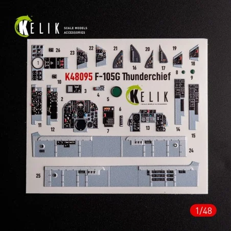 F-105G Thunderchief - interior 3D decals for HobbyBoss kit, 1/48 - ...