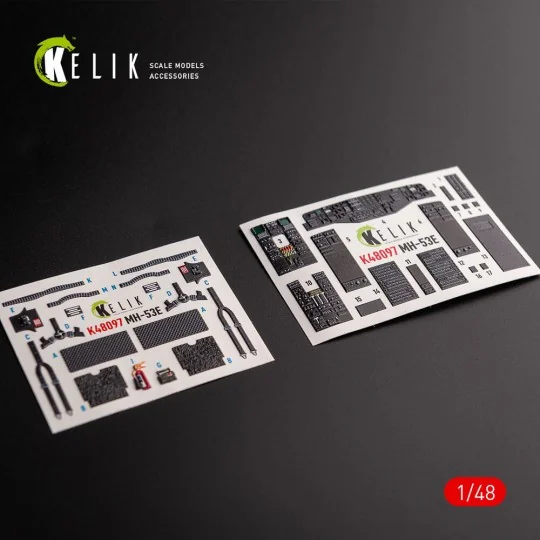 MH-53 Sea Dragon - interior 3D decals for Academy kit, 1/48 - Kelik...