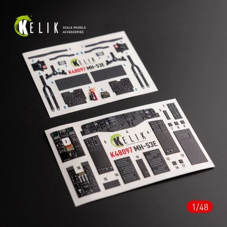 MH-53 Sea Dragon - interior 3D decals for Academy kit, 1/48 - Kelik...