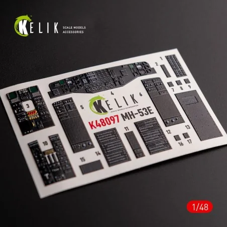 MH-53 Sea Dragon - interior 3D decals for Academy kit, 1/48 - Kelik...