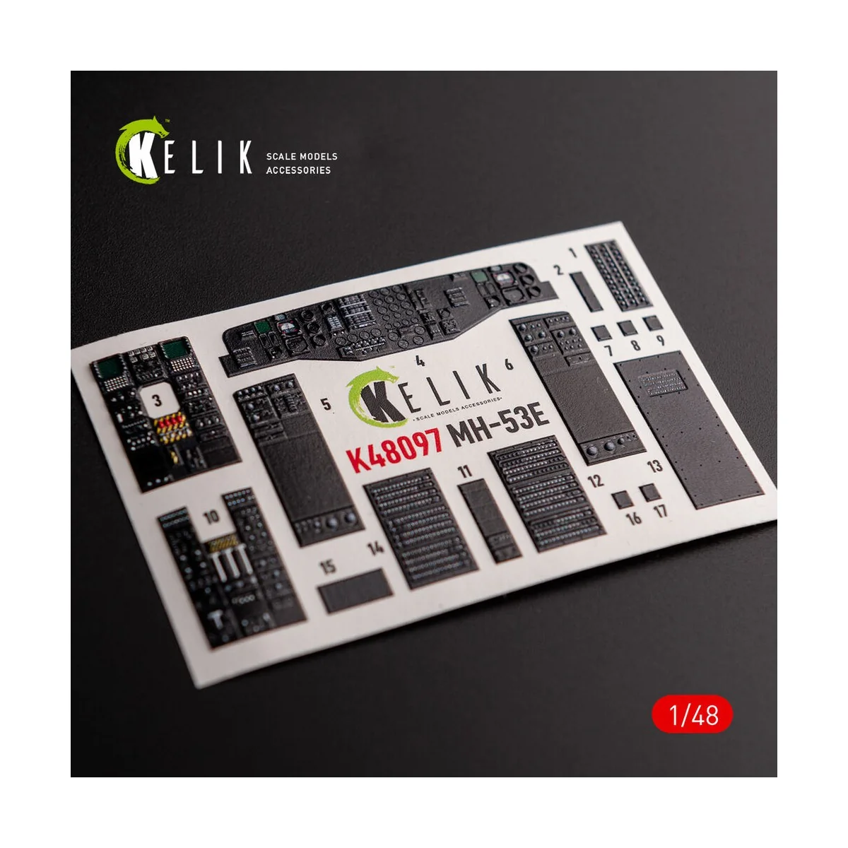 MH-53 Sea Dragon - interior 3D decals for Academy kit, 1/48 - Kelik...
