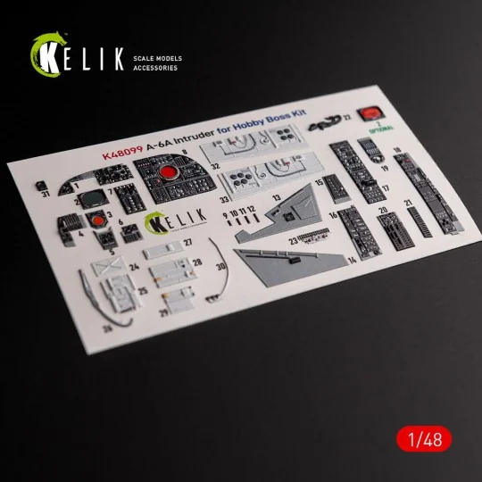 A-6A Intruder - interior 3D decals for HobbyBoss kit, 1/48 - Kelik ...