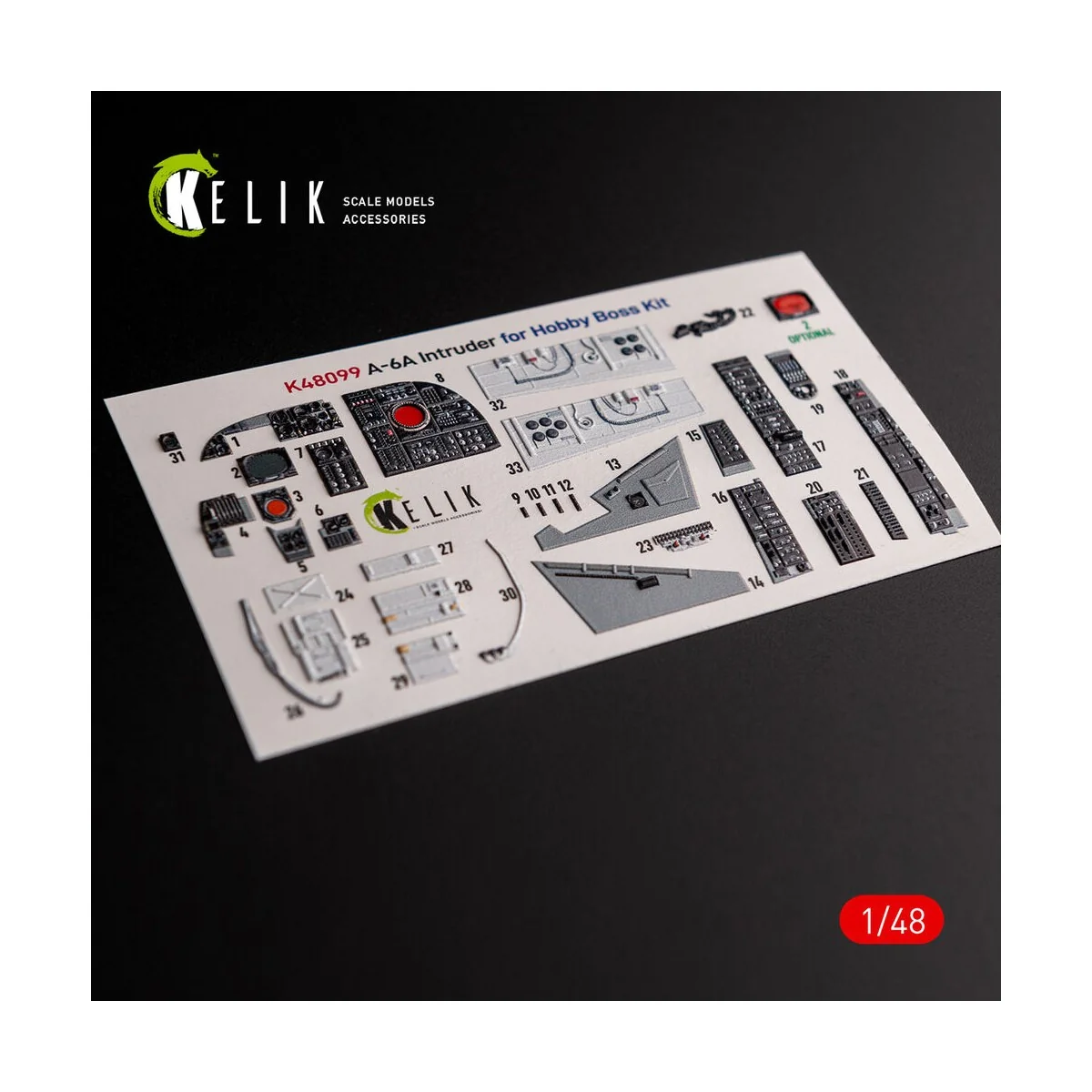 A-6A Intruder - interior 3D decals for HobbyBoss kit, 1/48 - Kelik ...