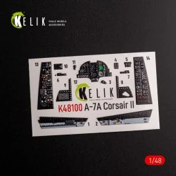 A-7A Corsair II - interior 3D decals for HobbyBoss kit, 1/48 - Keli... 2
