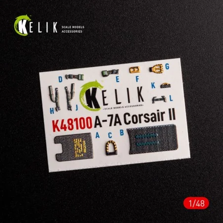 A-7A Corsair II - interior 3D decals for HobbyBoss kit, 1/48 - Keli...