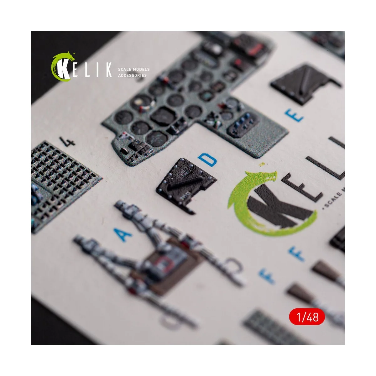 Mig-29AS - interior 3D decals for Academy kit, 1/48 - Kelik K48102
