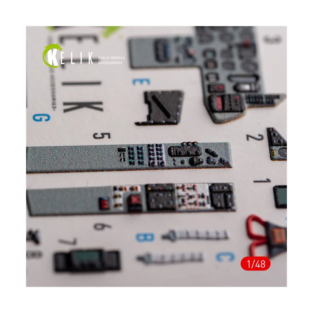 Mig-29AS - interior 3D decals for Academy kit, 1/48 - Kelik K48102