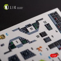 F-16A/C - interior 3D decals for Academy kit, 1/48 - Kelik K48103 2