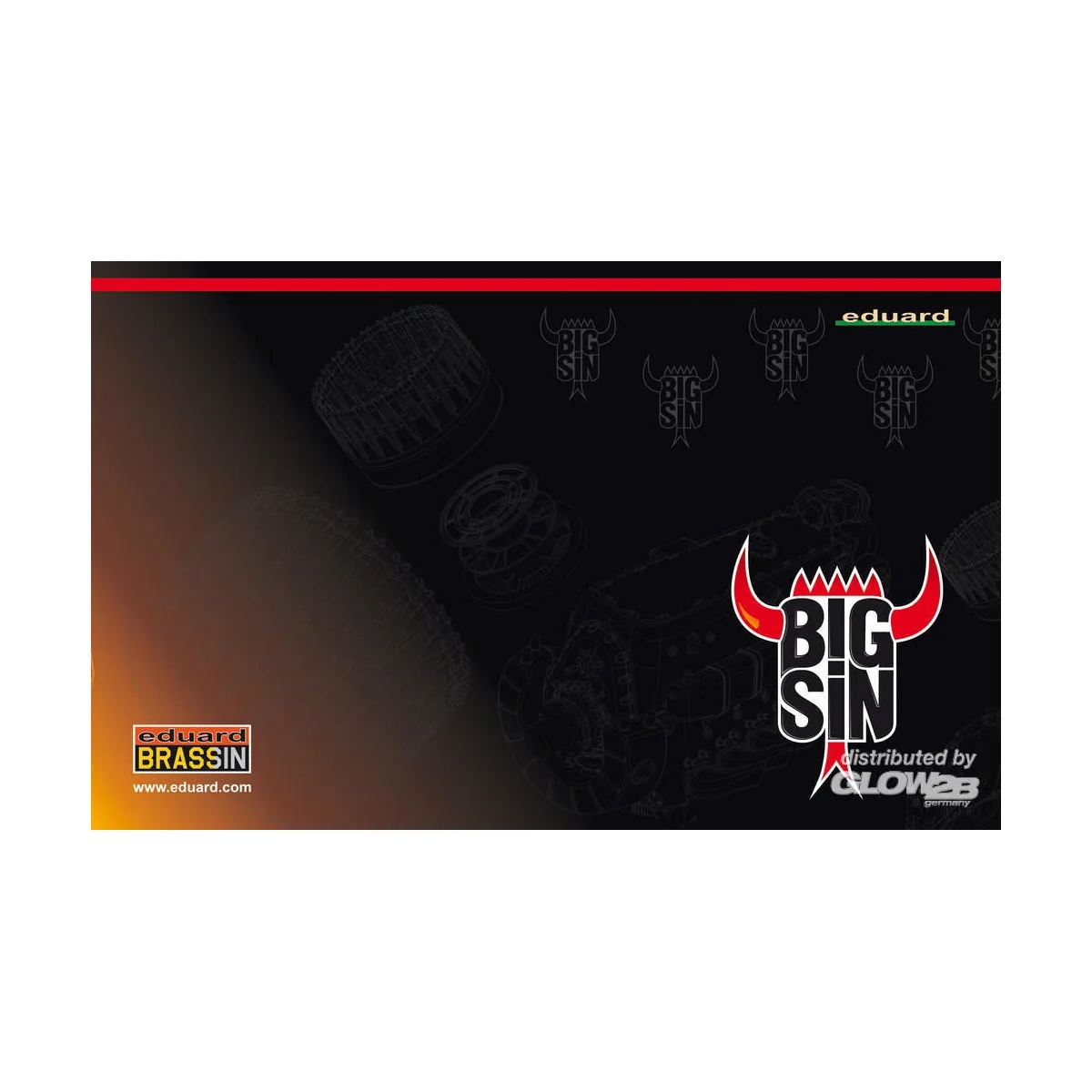 Sopwith Camel Clerget engine, 1/48 - Eduard Accessories SIN64889